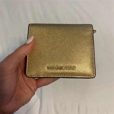 michael kors gold wallet price|michael kors gold wallet women.